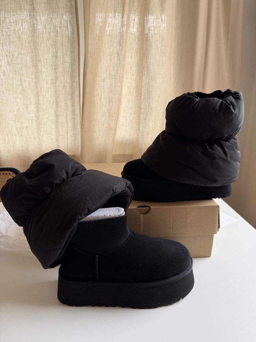 Ugg Damenschuhe: UGG Classic Mini Dipper Puffer Boot Schwarz – Neu (gemäss Beschreibung) aus Jona von ivaru 1