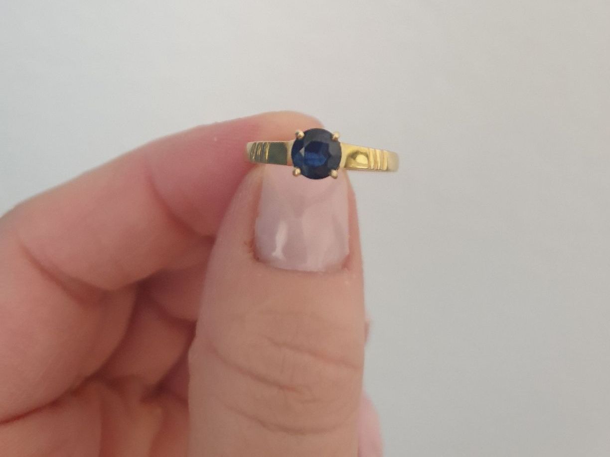 Anelli: Gold 14K,avec pierre saphir – Usato da Fribourg venduto da mal_8zjh 4