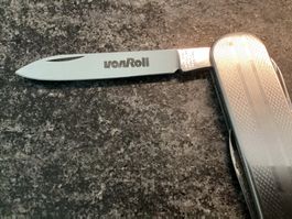 Altes Victorinox Sackmesser "VON ROLL“ Ziselierte Schalen