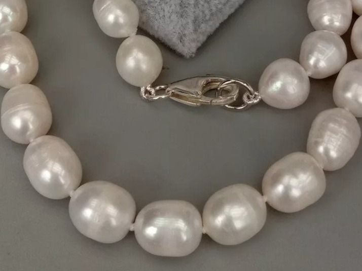Catenine: Weiss Lua Perlen Kette Echt 1.2 cm Collier Perle Halskette – Nuovo (secondo la descrizione) da Prilly venduto da ilyria73 3