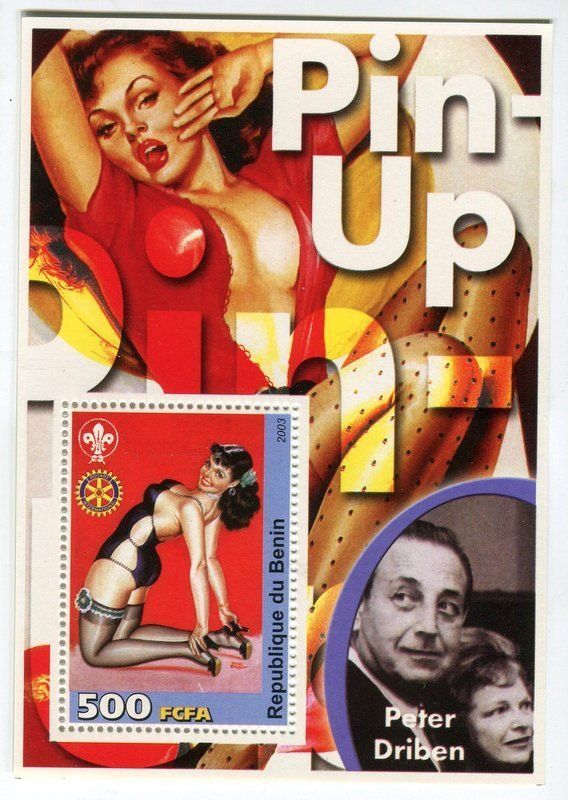 Alle Briefmarken: Block "Pin-up". Benin. – Neu und originalverpackt aus Basel von Butsch5