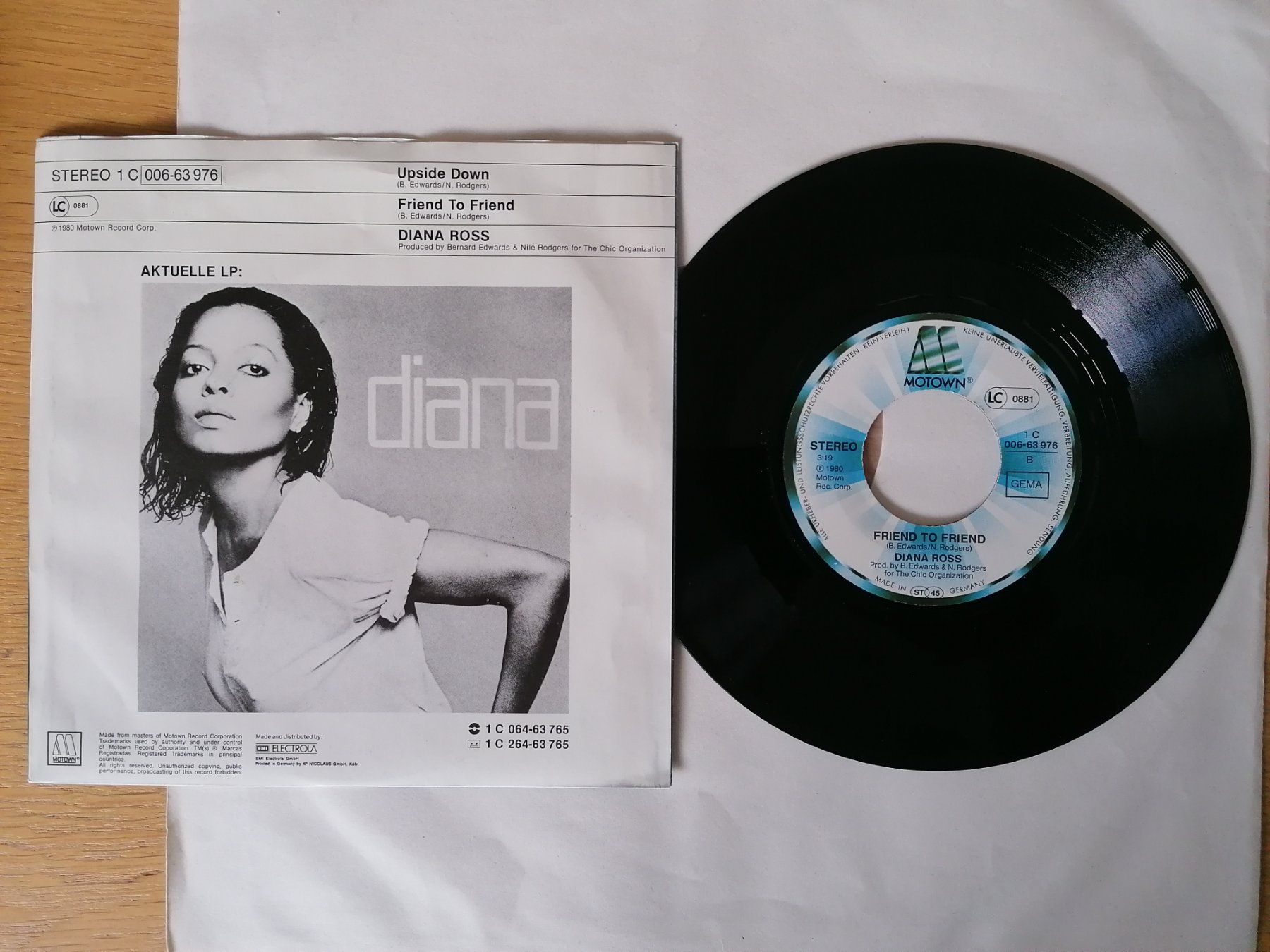 Schallplatten: Diana Ross -- Upside Down – Gebraucht aus Beinwil am See von Funkthesizer 1