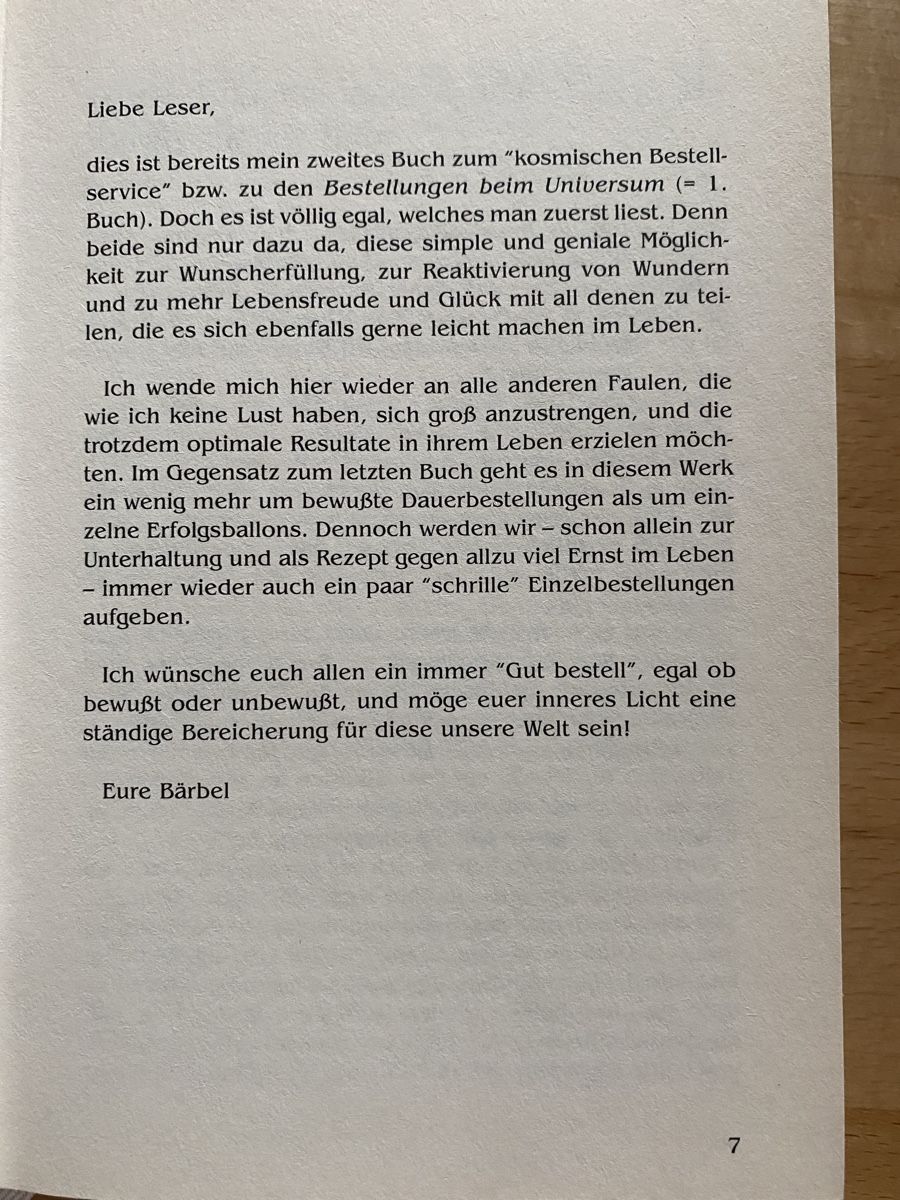 Bücher: Der kosmische Bestellservice - Bärbel Mohr – Gebraucht aus Schwarzenburg von Michellu 6