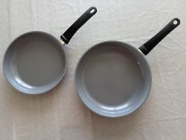 2 Pfannen Kuhn Rikon Easy Ceramic 24/28 cm Induktion