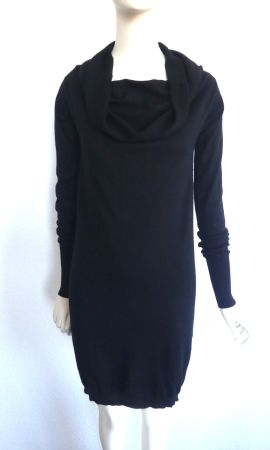 PATRIZIA PEPE Seide Cashmere Feinstrick Kleid, Gr. 36/38