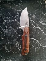 Benchmade Hidden Canyon Hunter S30V  Holzgriff Lederscheide