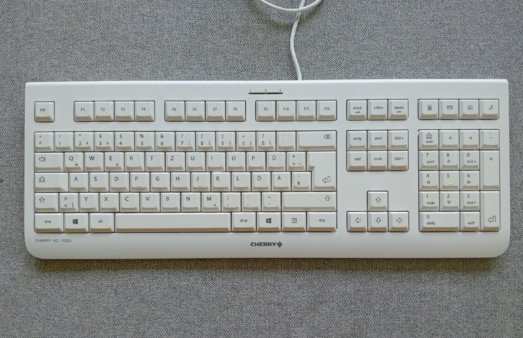 Tastiere: Cherry KC 1000 Tastatur Weiß - DE Layout – Usato da Allschwil venduto da Evgeniia78