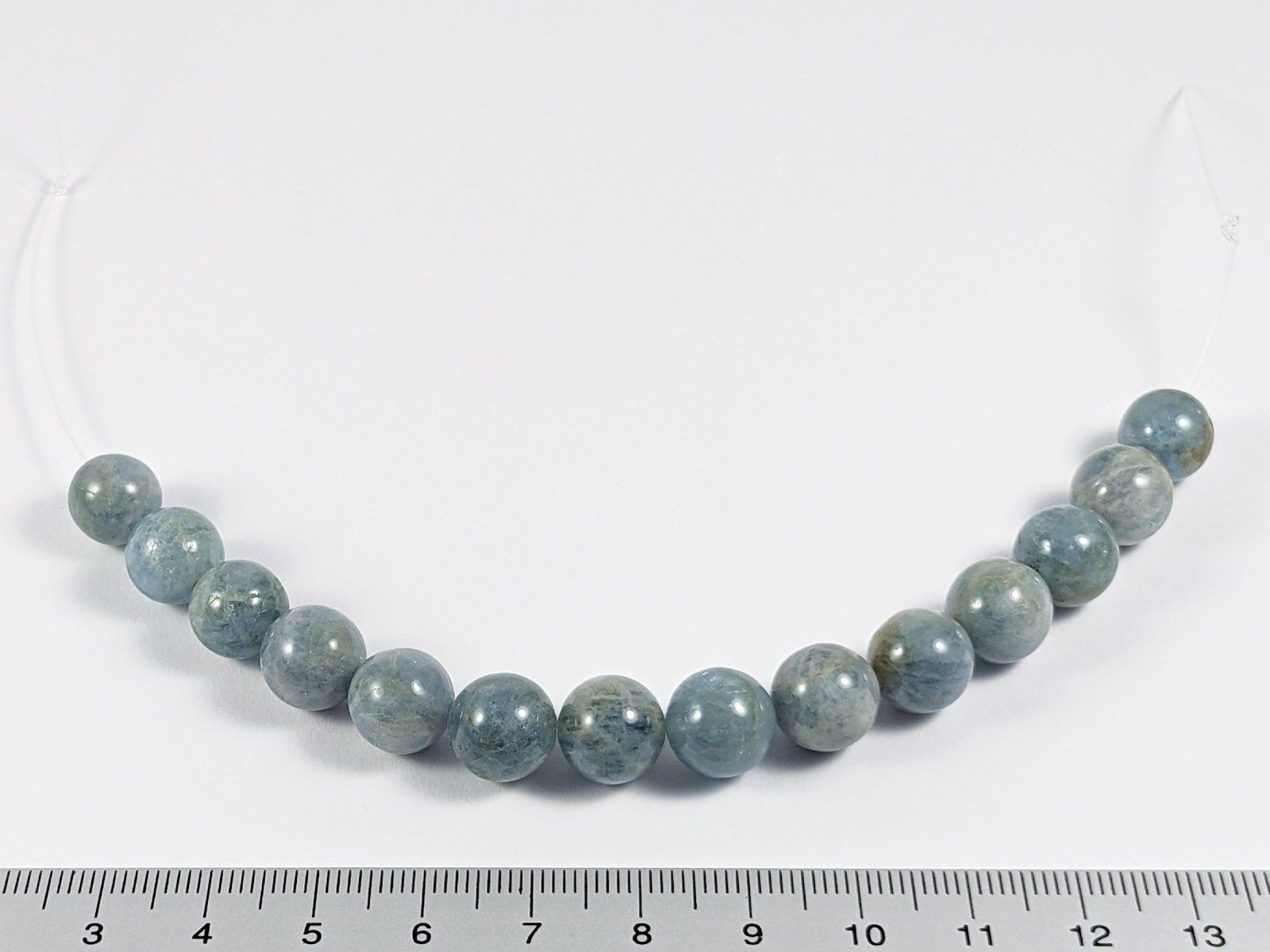 Minerali & Pietre curative: Aquamarin Perlen 10mm 15Stk. – Nuovo e nell'imballaggio originale da Meilen venduto da GypsyCat