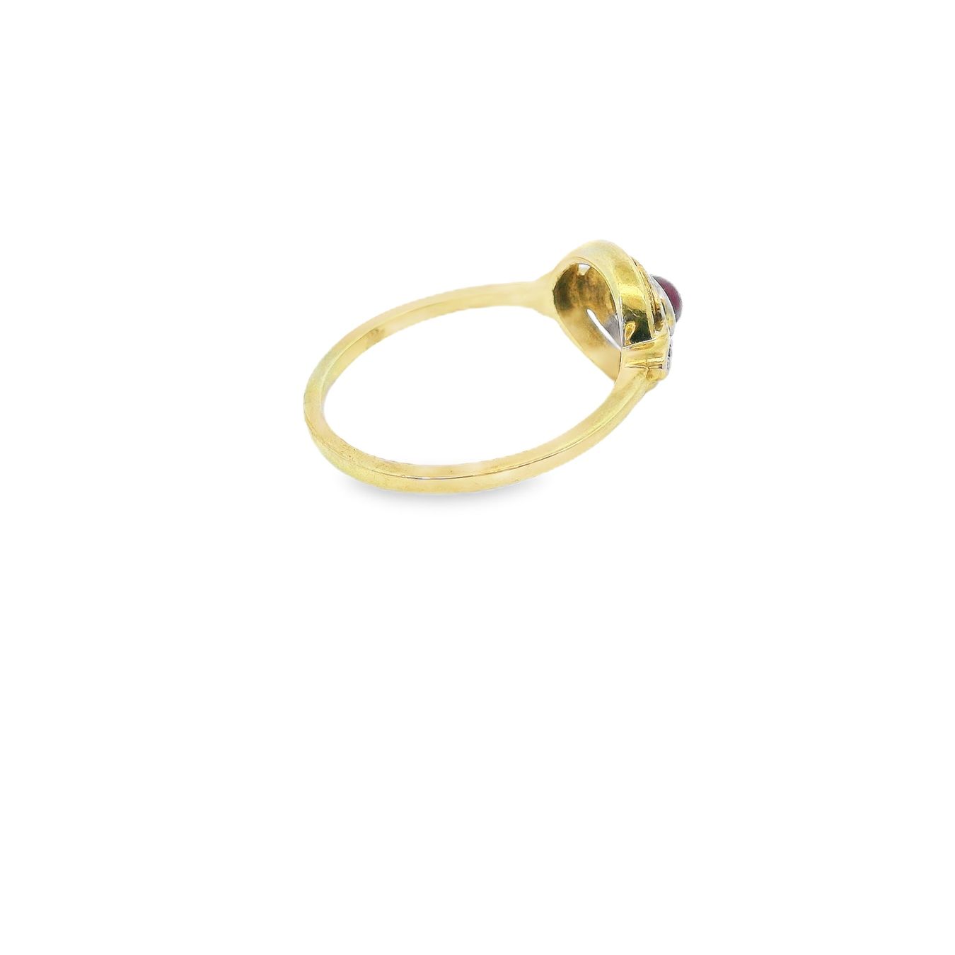 Anelli: Antik Rubin Cabochon Gold Ring – Usato da Embrach venduto da marufa 4