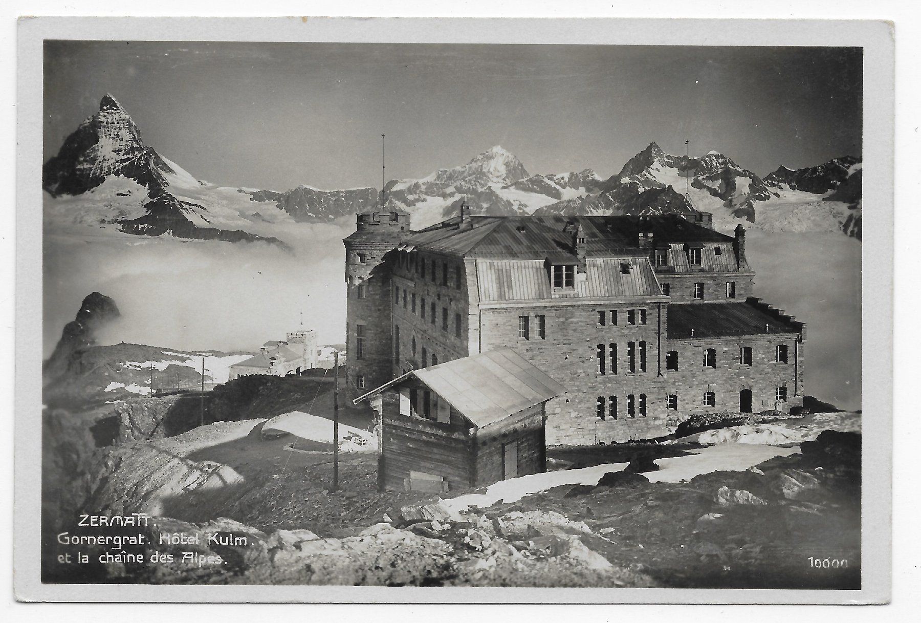 Cartoline postali: Zermatt, Gornergrat, Hotel Kulm – Usato da Hefenhofen venduto da Richsalz