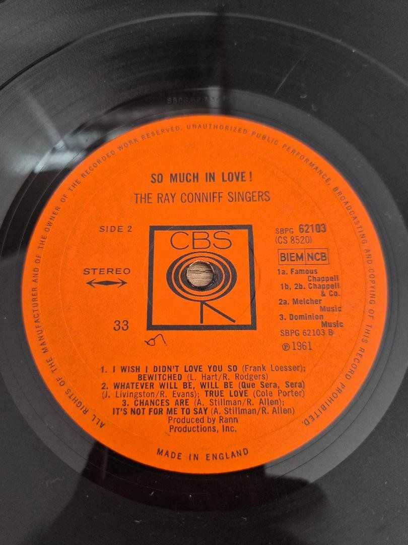 Dischi in vinile: Schallplatte / LP Ray Conniff Singers 'so much love'  1961 – Usato da Dielsdorf venduto da Haesi0 4
