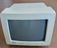Steinzeit-Computer ATARI SM-124 (Jg. 1988)