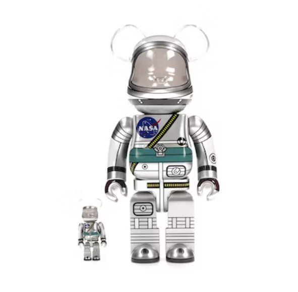 Medicom Toy Statuette: Project Mercury Astronaut 100% & 400% Bearbrick Set – Nuovo (secondo la descrizione) da Zürich venduto da TrueTrade