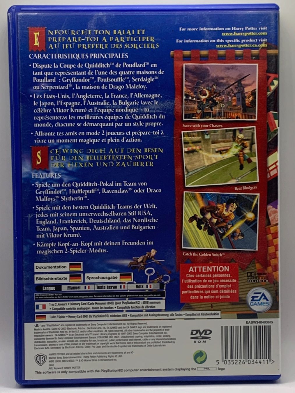 Sony Giochi: Harry Potter Quidditch World Cup - PS2 – Usato da Ostermundigen venduto da RG-Collector 1