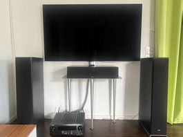 Heimkino Klipsch Denon Anlage gebraucht schwarz 5.1