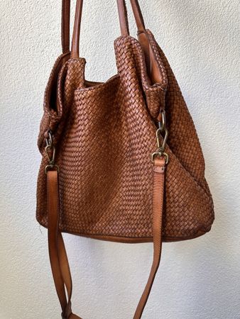 Leather large Bag made in Italy