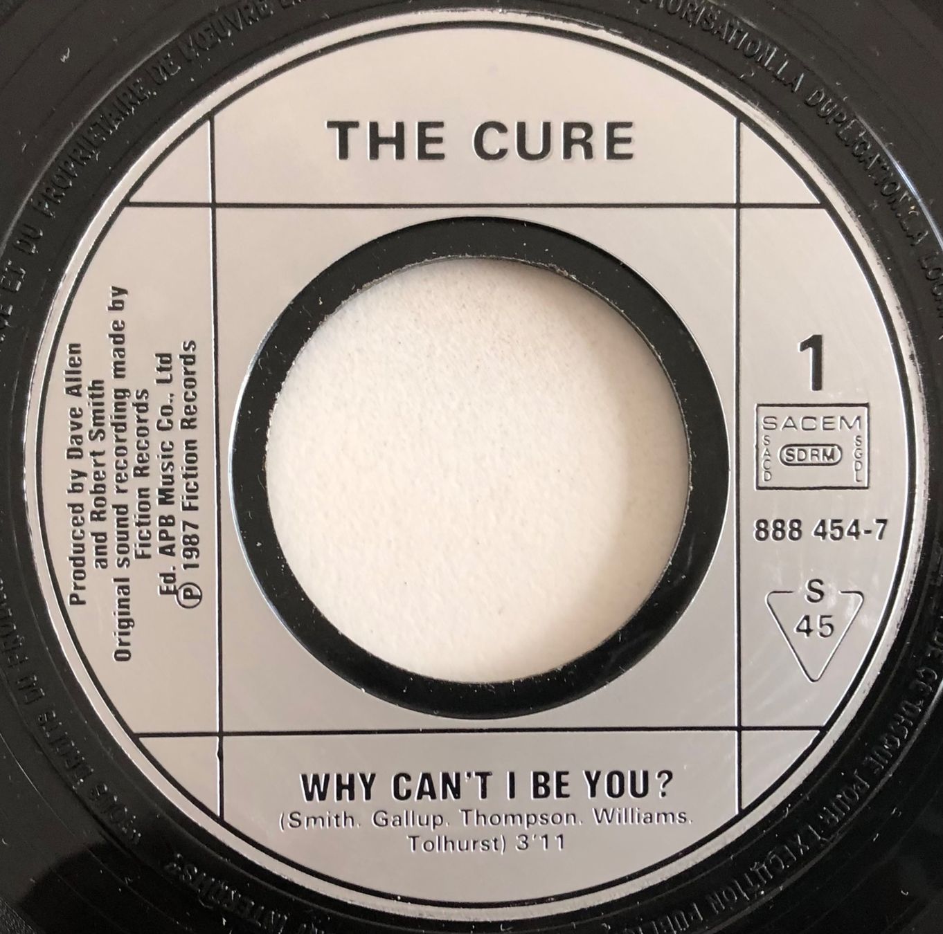 Schallplatten: THE CURE - WHY CAN'T BE YOU? – Gebraucht aus Poliez-Pittet von Newtown-Records 2