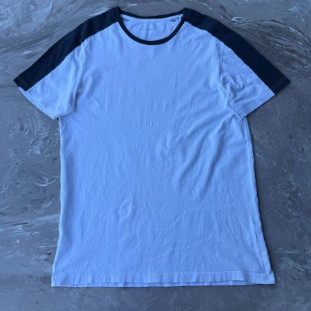 T-Shirt PIER ONE blanc noir taille M