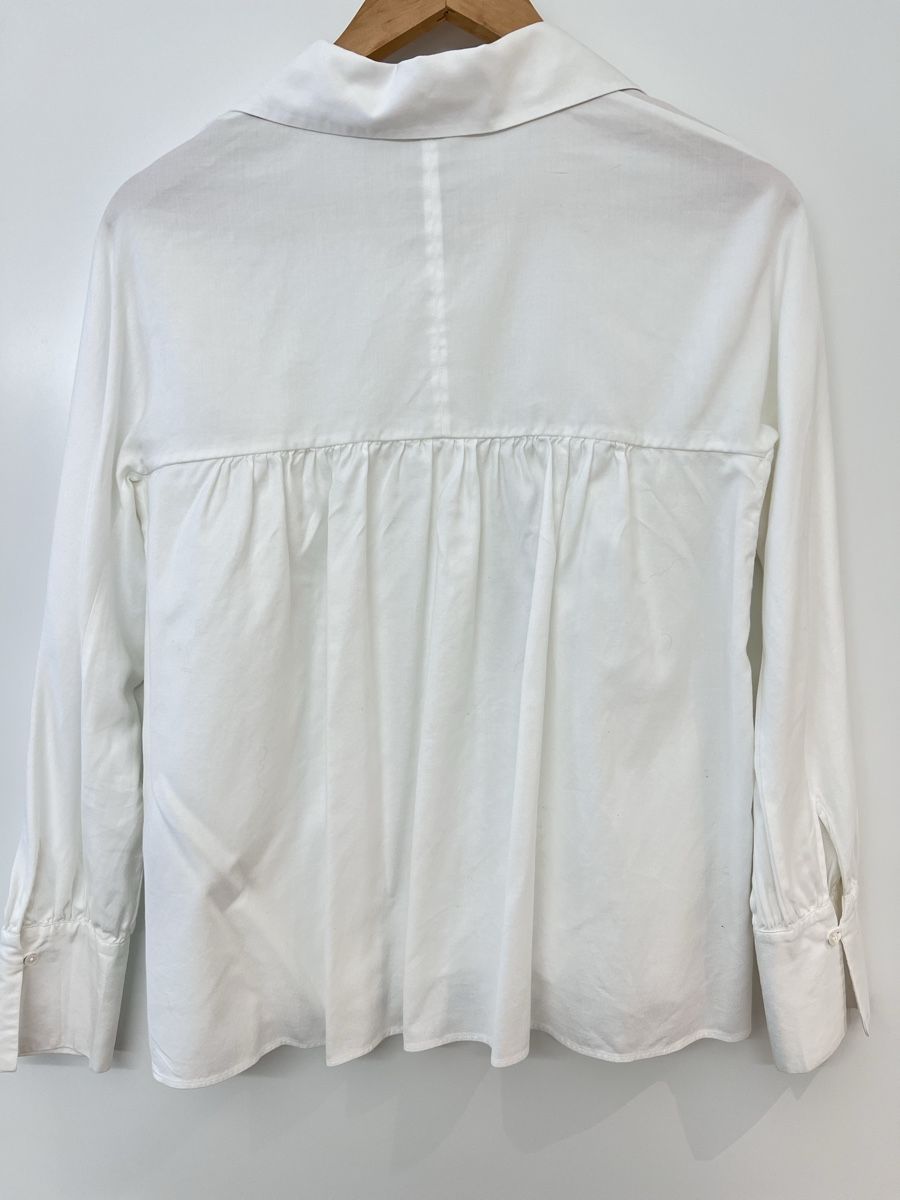 Massimo Dutti Camicette: Massimo Dutti White Blouse – Nuovo (secondo la descrizione) da Obbürgen venduto da szu_vtz9 1