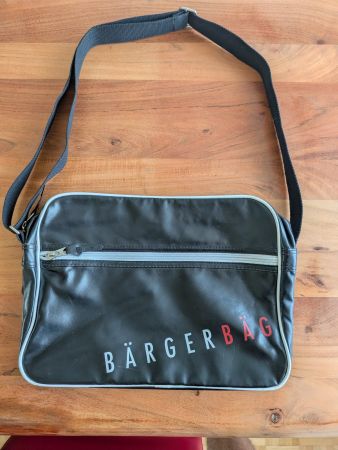 Retro Umhängetasche / Messenger Bag "BÄRGERBÄG"