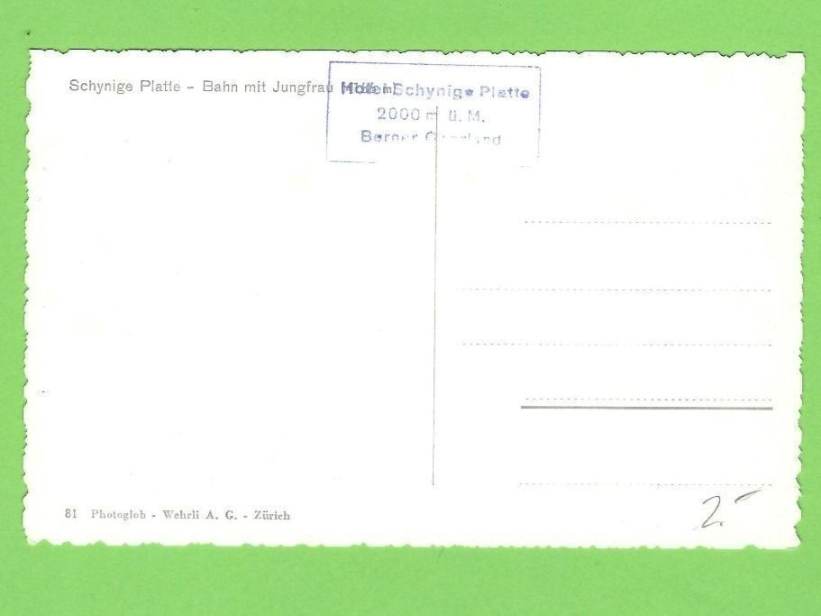 Cartoline postali: Schynige Platte - Bahn – Usato da Zürich venduto da t24_de 1