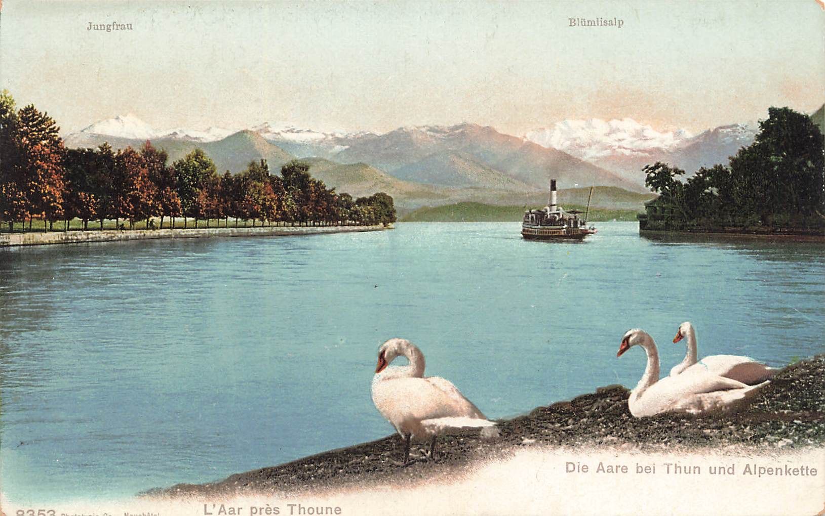 Ansichtskarten: Thoune Battello Boot Schiff Thun – Gebraucht aus Biasca von Blenio71