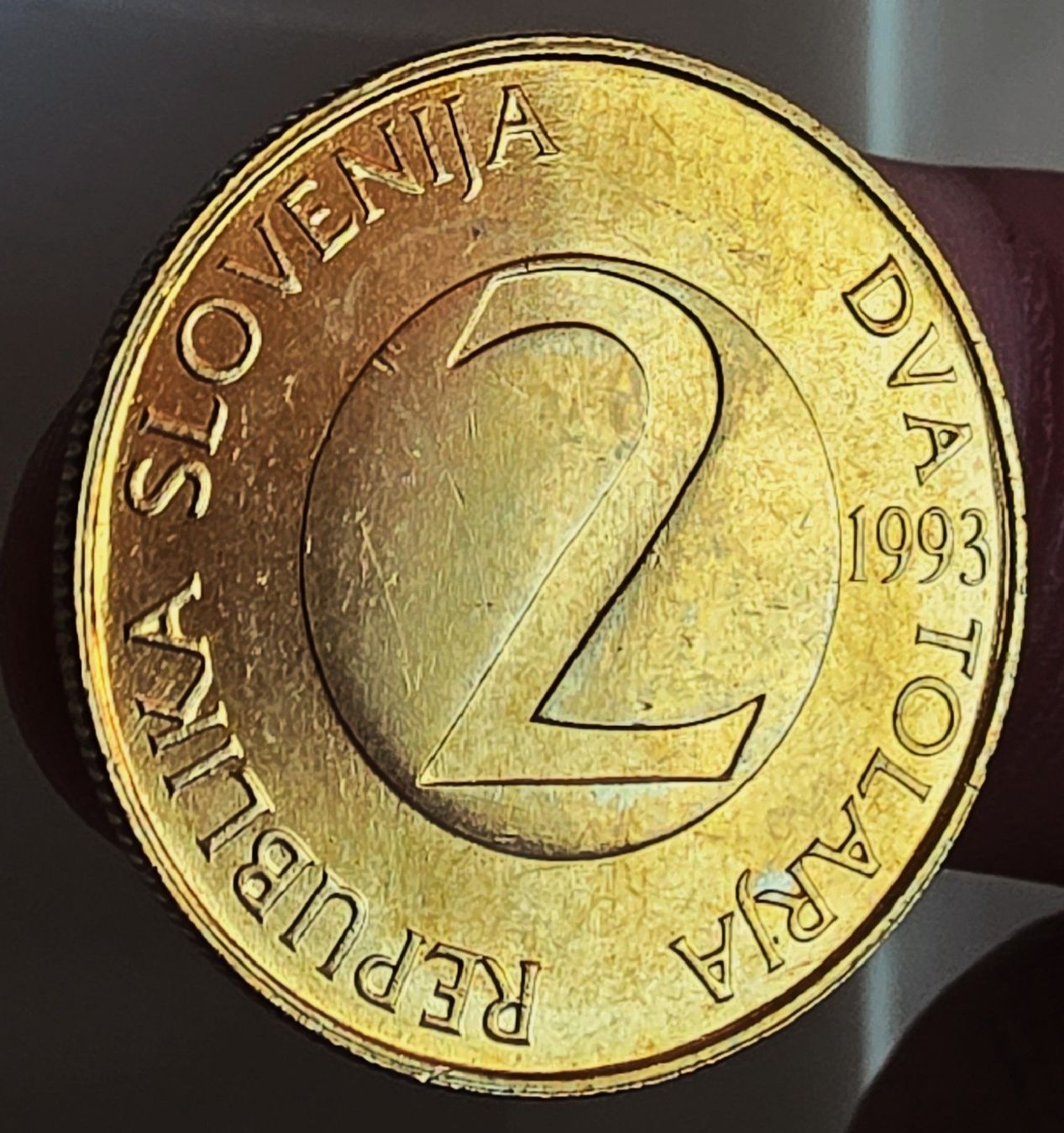 Tutti le monete: SLOWENIEN 2 TOLARJA 1993 – Usato da Winterthur venduto da Creso70 1
