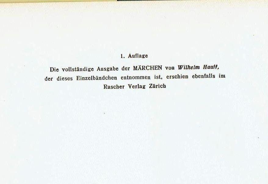 Libri: Drei Bücher von Wilhelm Hauff 1949 – Usato da Flims - Dorf venduto da Stagediver 1