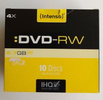 10x DVD-RW Rohlinge 4.7GB 4x