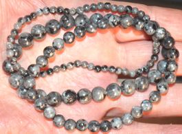 Armband Set B-382 – Larvikite – 3 Stück – 21cm elastisch