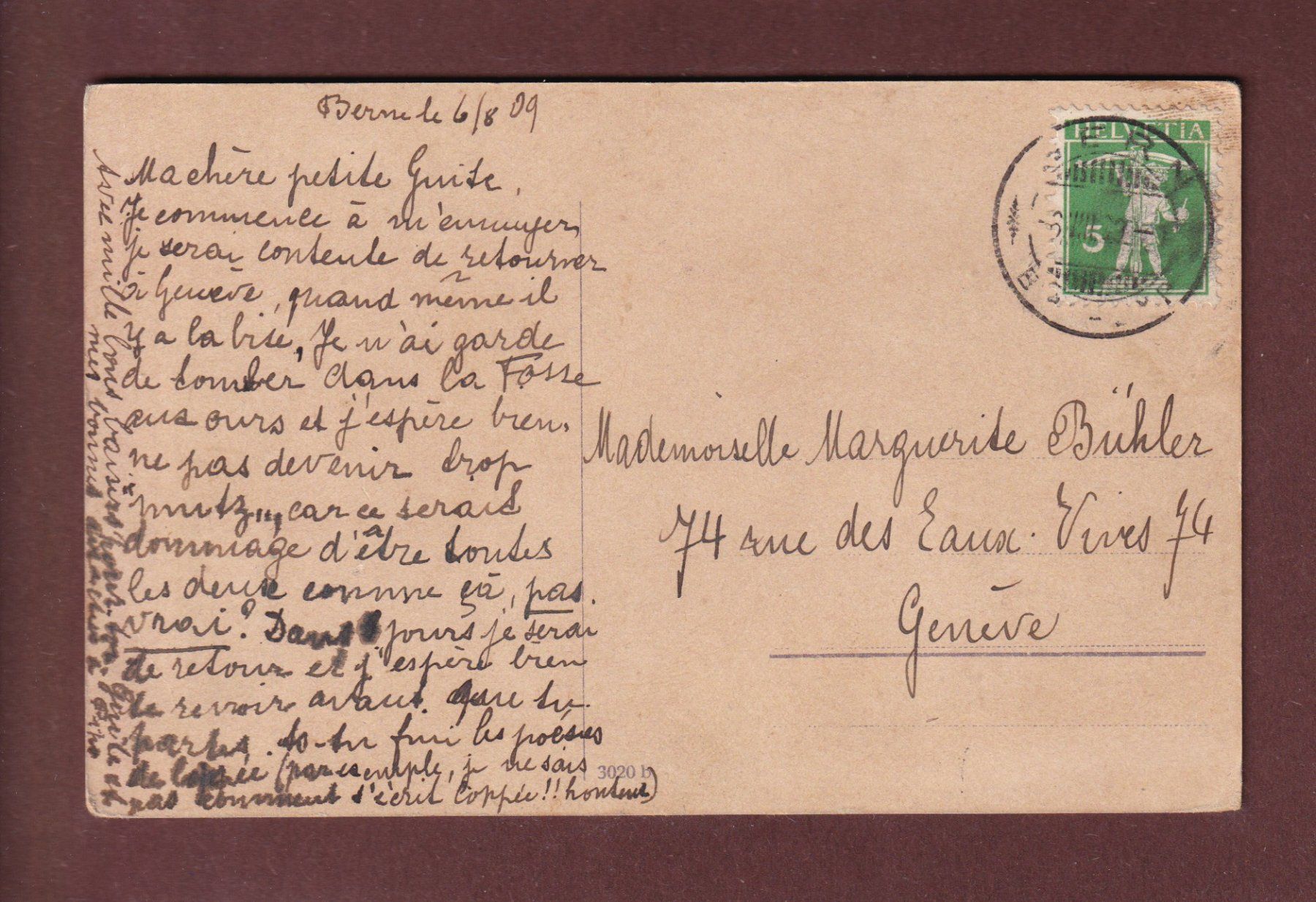 Ansichtskarten: BERN - Zeitglockenturm - 1909 – Gebraucht aus Pully von nicecards-shop 1