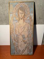 Framed Artwork Religious Figure Used Condition Madonna