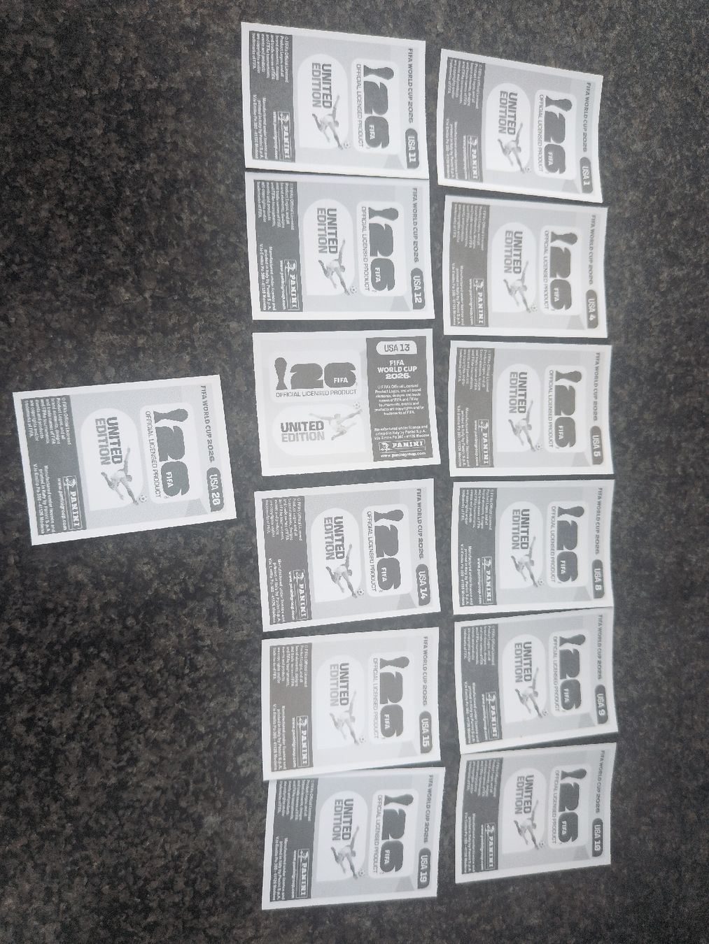 Panini Sammelbilder & Trading cards: 13 USA Panini  – Neu (gemäss Beschreibung) aus Dittingen von uke4243