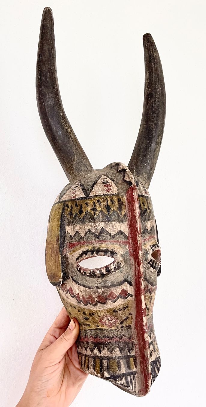Skulpturen & Statuen: Rarität wunderschöne alte Maske der Bwa Burkina Faso 50 cm – Defekt aus Rüthi (Rheintal) von Kunsthaus777 5