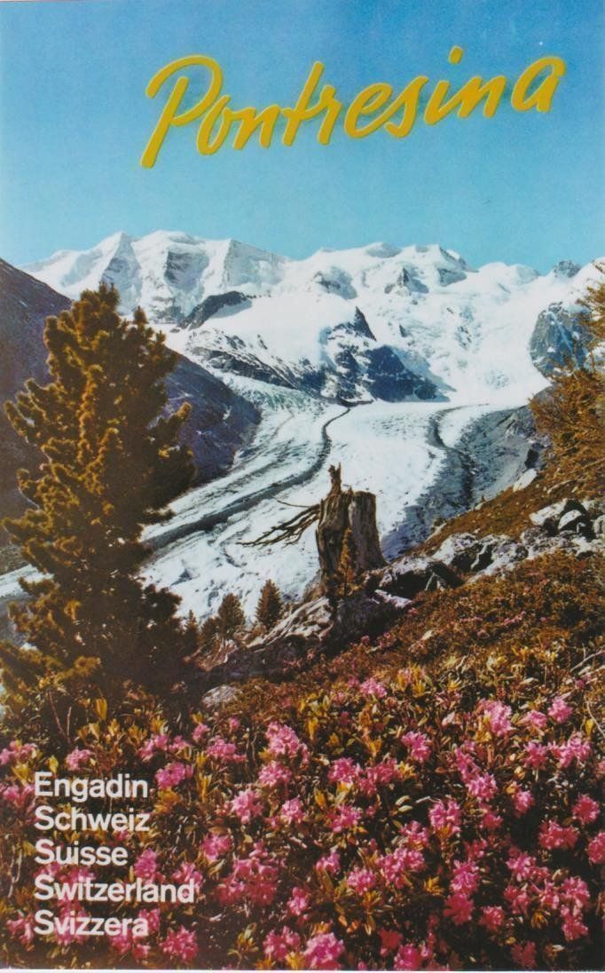 Foto & Immagini: PONTRESINA ENGADIN GLETSCHER c.1960 - Original Plakat – Usato da Blonay venduto da postercollection