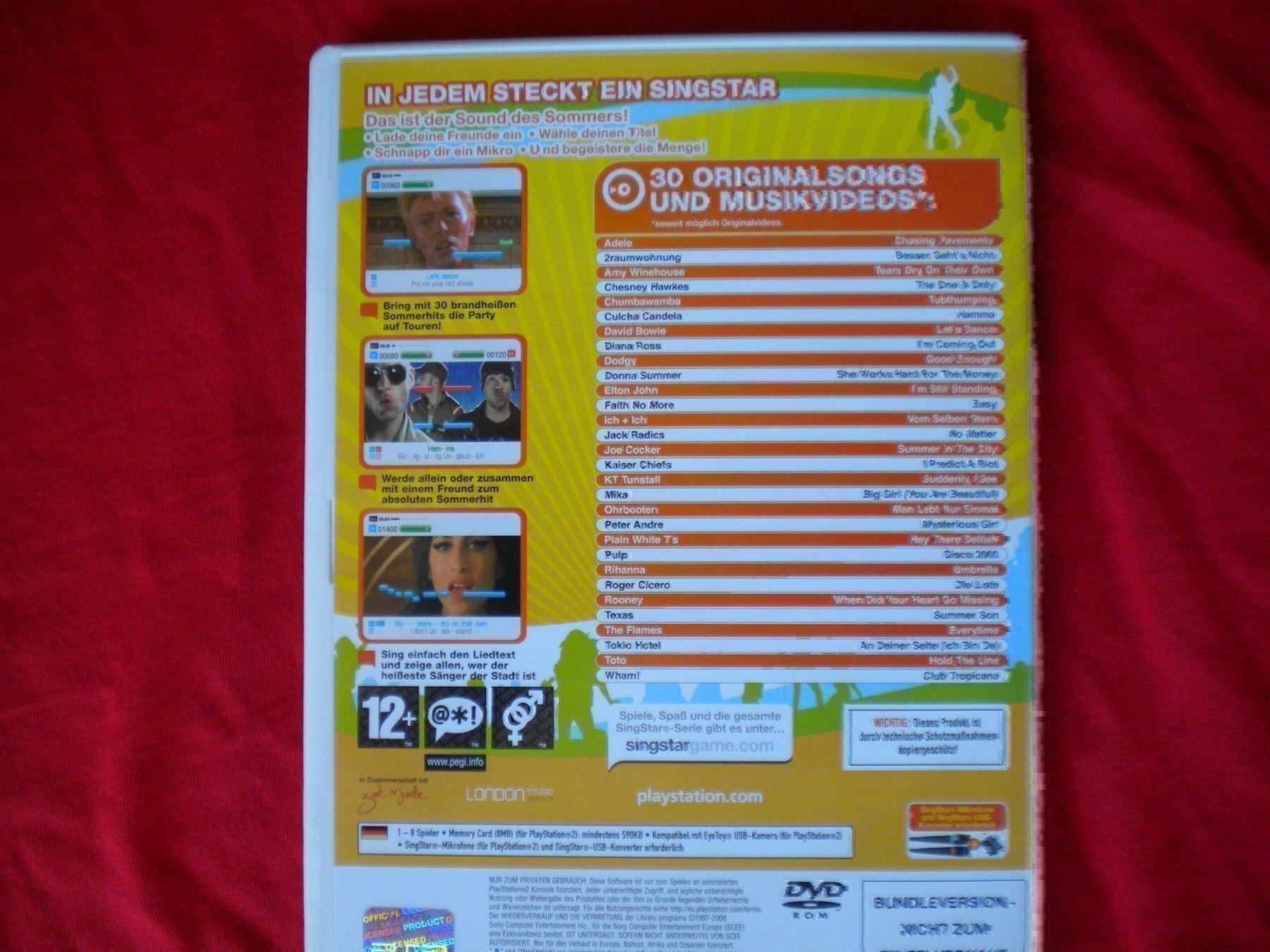 Sony Jeux: Singstar " Summer Party " für PS-2 – D'occasion à Spreitenbach par Sniper8952 1