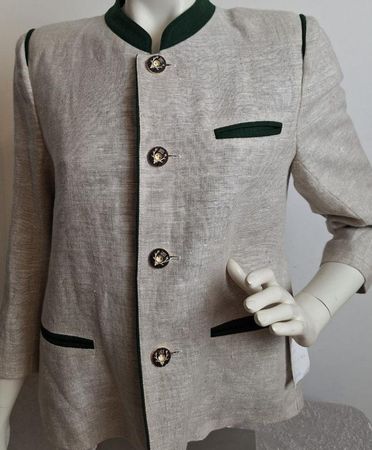 Pacher Trachten-Janker Jacke Leinen Gr. 146