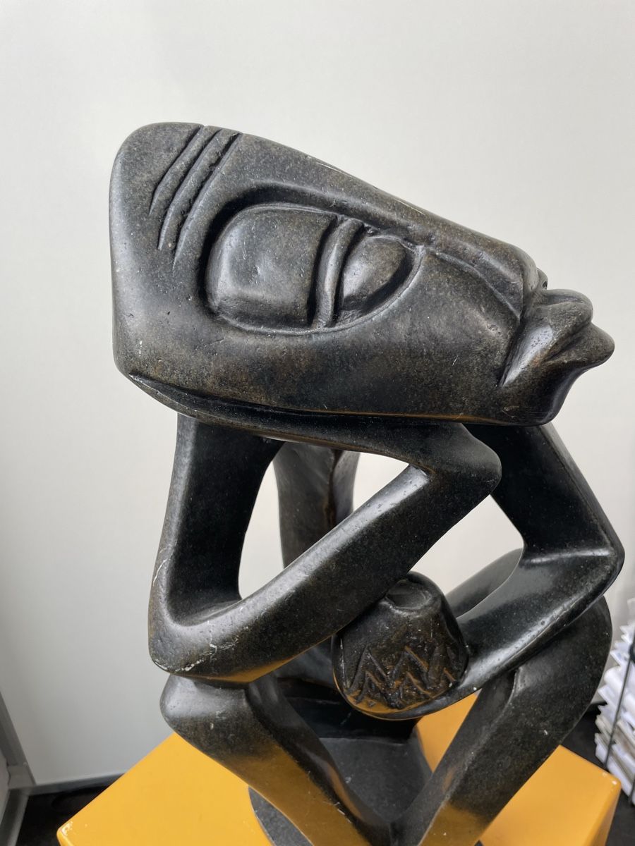 Sculture & Statue: AfrikanischeKunstfigur der Denker – Nuovo (secondo la descrizione) da Feldbrunnen venduto da moremi01 3
