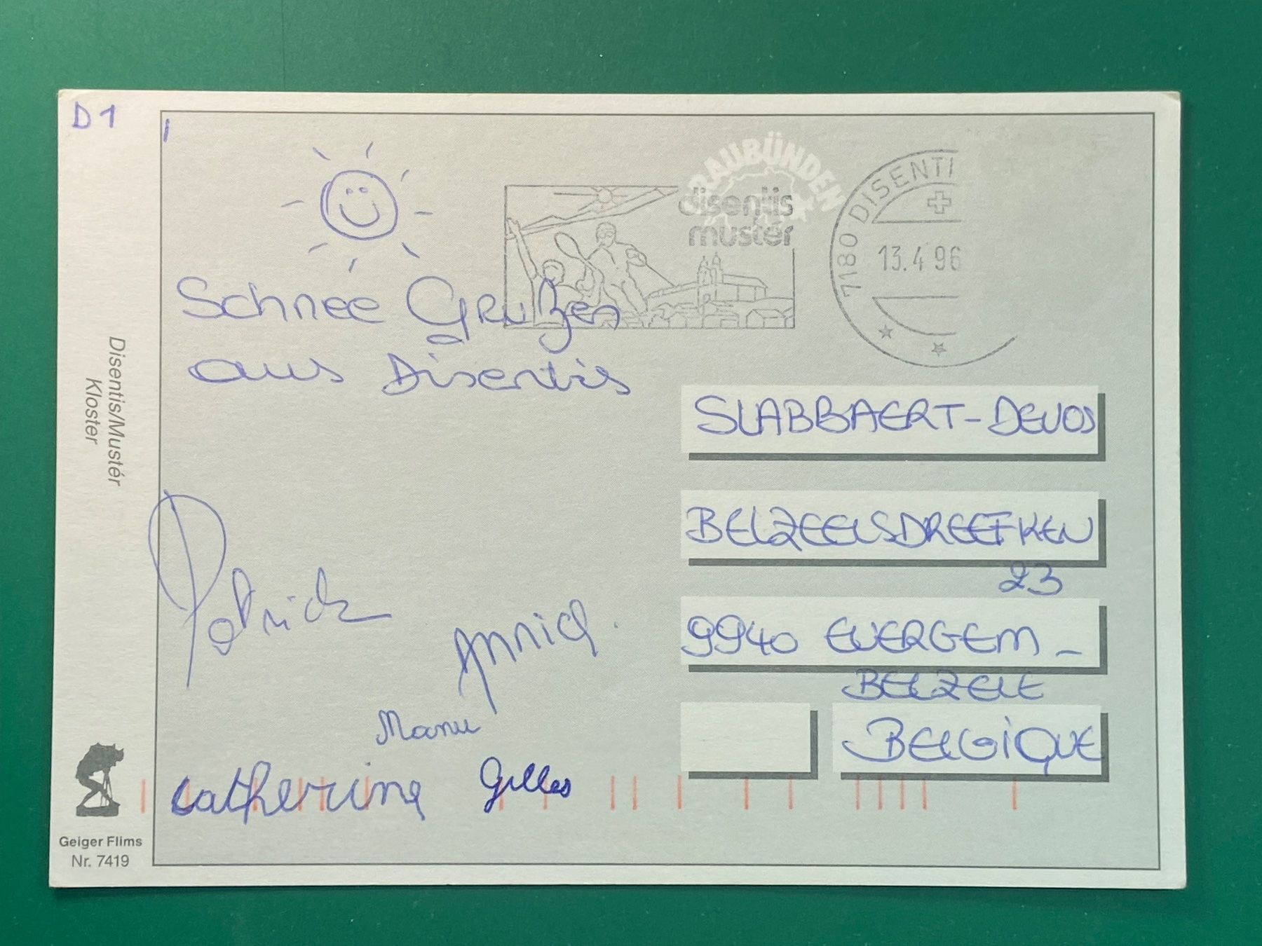 Cartoline postali: Disentis - Kloster – Usato da Steg VS venduto da _vinci_ 1