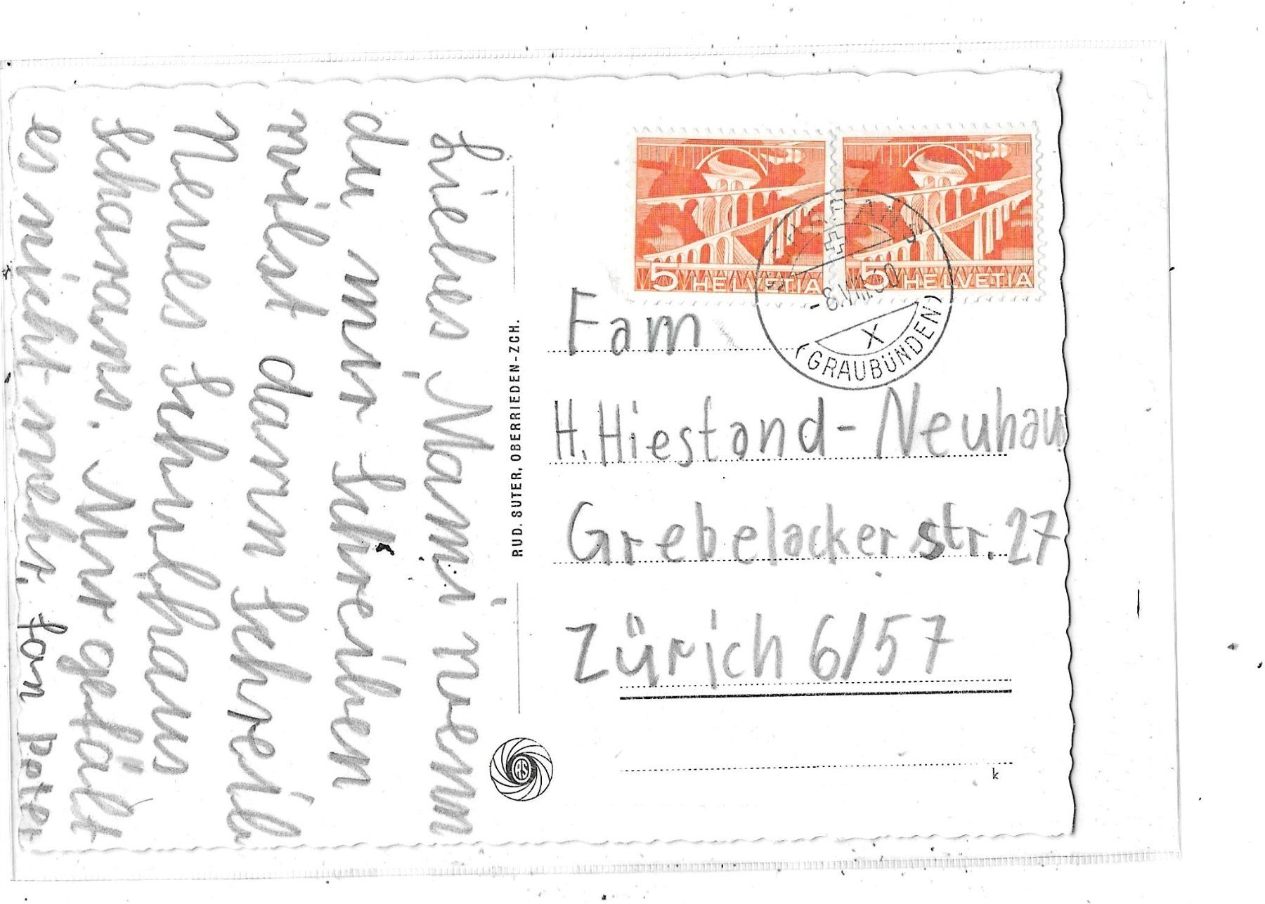 Cartes postales: GR Scharans im Domleschg 1960 – D'occasion à Schocherswil par Wilare 1