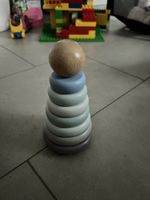Holzspielzeug Steckturm Ringe mit Ball Pastel Farbtöne