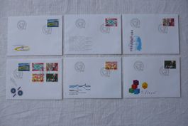 1996 6 FDC Sondermarken Satz & Einzelmarken SBK 888 - 892