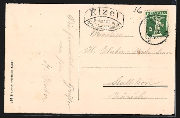 Cartoline postali: Rapperswil /SG, Ortsansicht mit Altendor – Usato da Berlin venduto da bartko-reher 1