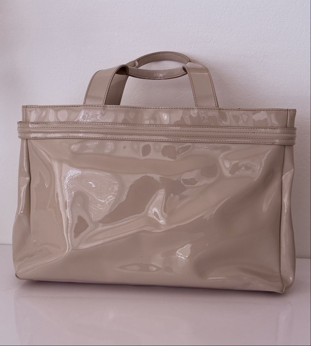 Armani Taschen für Damen: Armani Jeans Lacktasche Beige  – Gebraucht aus Galgenen von camoli65 1