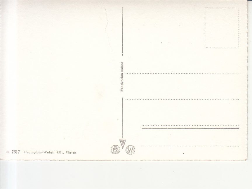 Cartoline postali: Saas Fee ca. 1950 – Usato da Bürglen TG venduto da StampGraf 1