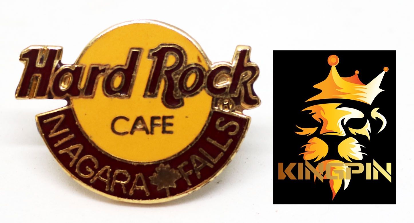 Hard Rock Cafe Placchette & Badge: Hard Rock Pin Classic Logo Niagara Falls Canada – Usato da Hinterforst venduto da -KINGPIN-