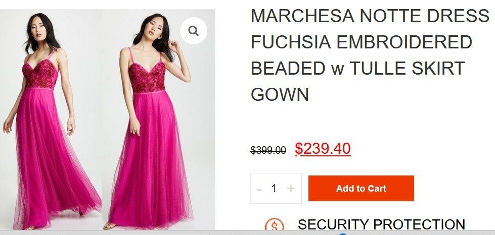 Vestiti: Marchesa Notte Kleid / robe  4 / 36 – Usato da Collonges venduto da arashee 8
