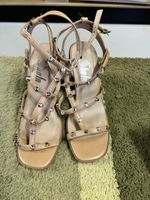 Sandale mit Nieten Beige Damengrösse 39