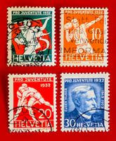 PRO JUVENTUTE SATZ 61 - 64 1932 GESTEMPELT