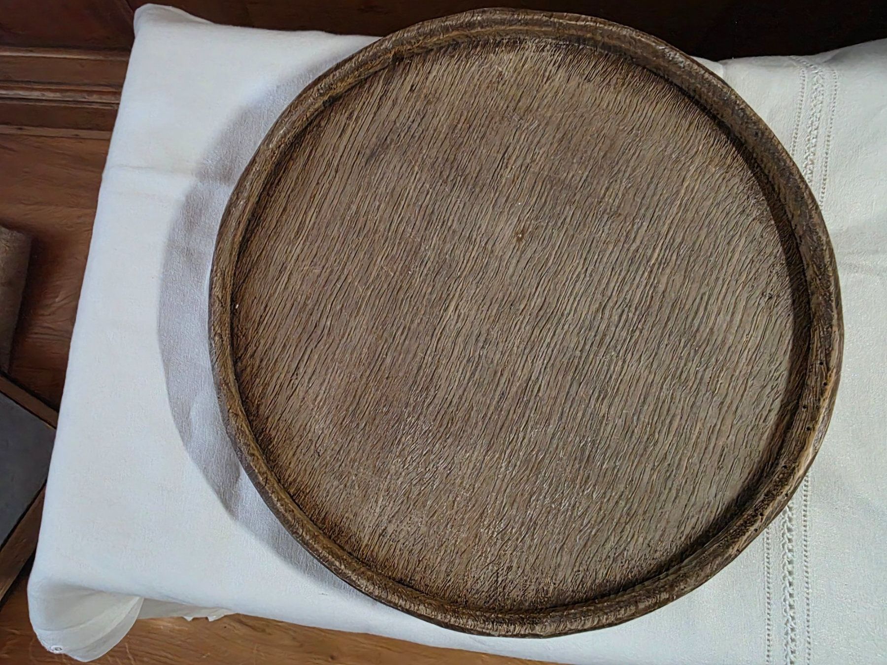 Servierplatten: Alt Holz Teller Schale Brett Platte 33 cm – Gebraucht aus Walterswil BE von Lonitti 1